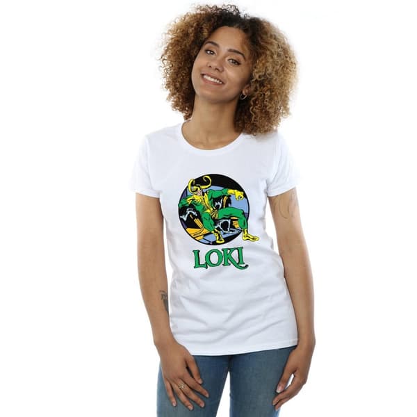 Marvel Womens/Ladies Loki Throne Cotton T-Shirt