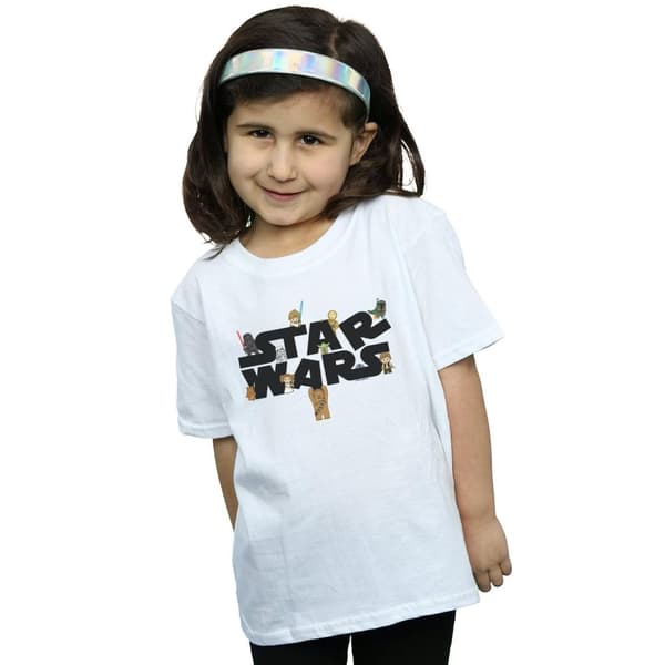 Star Wars Girls Kiddie Logo Cotton T-Shirt