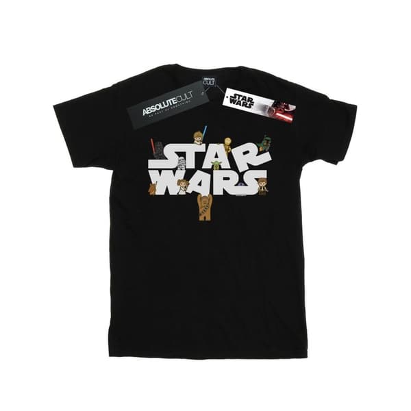 Star Wars Girls Kiddie Logo Cotton T-Shirt