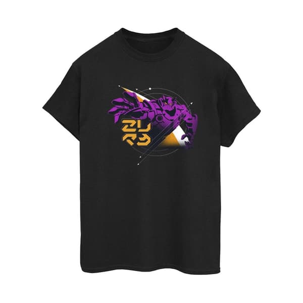 Disney Dam/kvinnor Lightyear Zurg Space Circle Boyfriend T-shirt i bomull
