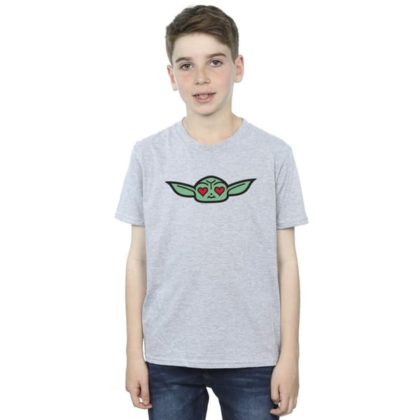 Star Wars Pojkar Mandalorian Grogu - T-shirt med hjärtögon