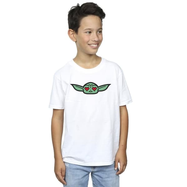 Star Wars Pojkar Mandalorian Grogu - T-shirt med hjärtögon