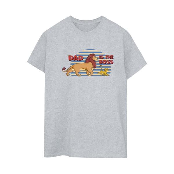 Disney Womens/Ladies The Lion King Dad Boss Cotton Boyfriend T-Shirt