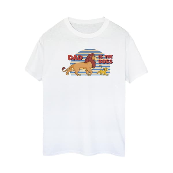 Disney Womens/Ladies The Lion King Dad Boss Cotton Boyfriend T-Shirt