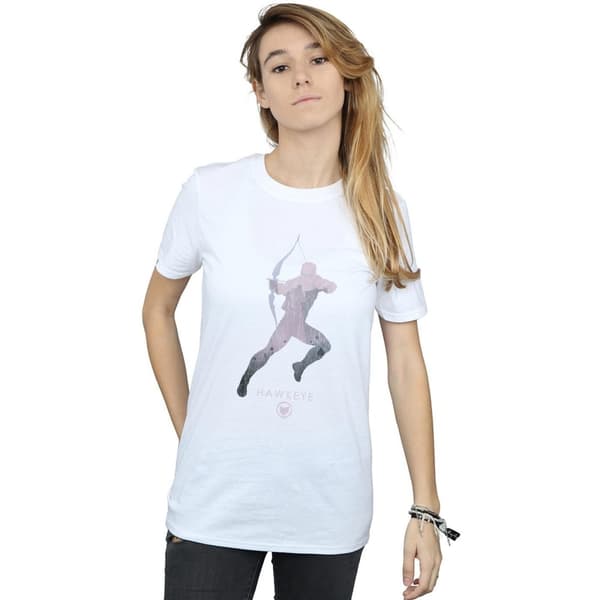 Marvel Dam/Lady Hawkeye Silhouette Boyfriend T-shirt i bomull