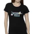Pikkukuva 3 / 4: Disney Womens/Ladies The Little Mermaid Ocean Cotton T-Shirt