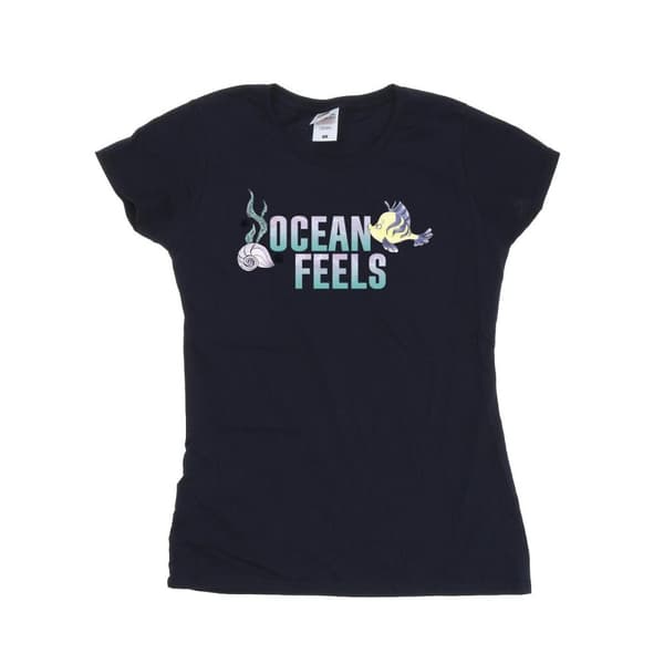 Disney Womens/Ladies The Little Mermaid Ocean Cotton T-Shirt