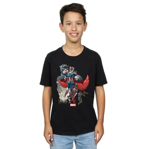 Marvel Boys Captain America Falcon Evolution T-Shirt