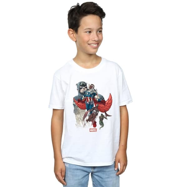 Marvel Boys Captain America Falcon Evolution T-Shirt