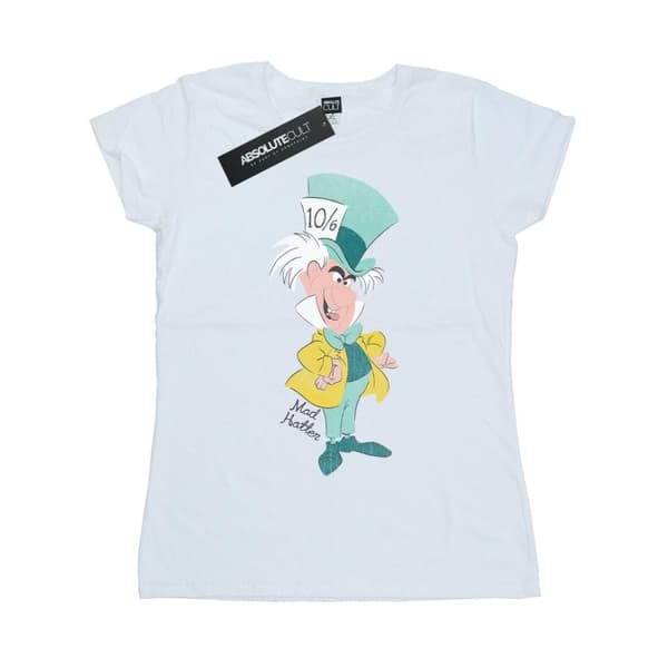 Disney Womens/Ladies Alice In Wonderland Mad Hatter Classic Cotton Boyfriend T-Shirt