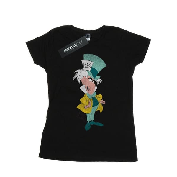 Disney Womens/Ladies Alice In Wonderland Mad Hatter Classic Cotton Boyfriend T-Shirt