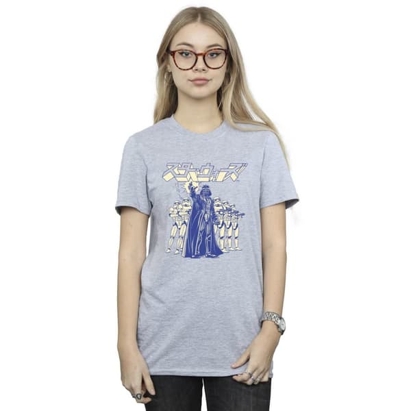 Star Wars Womens/Ladies Japanese Darth Cotton Boyfriend T-Shirt