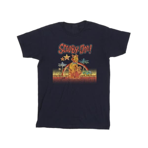 Scooby Doo T-shirt i bomull med palmträd för flickor