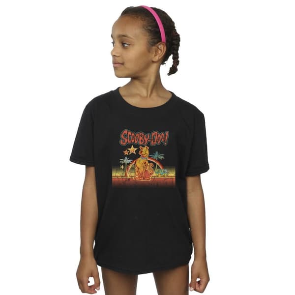 Scooby Doo T-shirt i bomull med palmträd för flickor