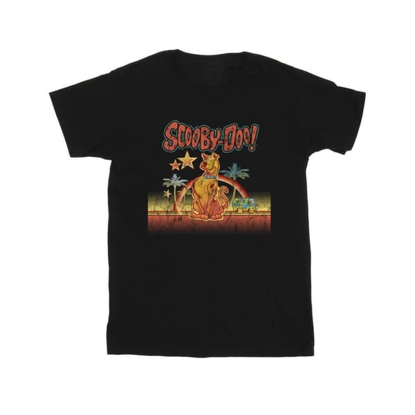Scooby Doo T-shirt i bomull med palmträd för flickor