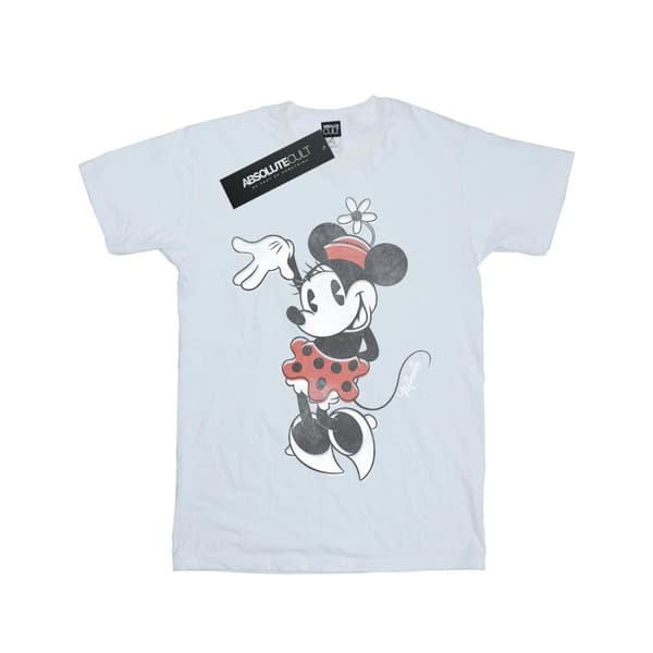 Disney Girls Minnie Mouse Waving Cotton T-Shirt