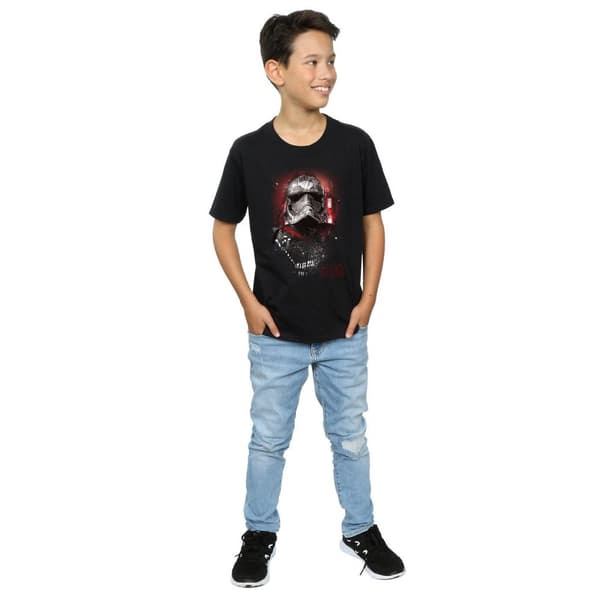 Star Wars Boys The Last Jedi Captain Phasma Brushed T-Shirt
