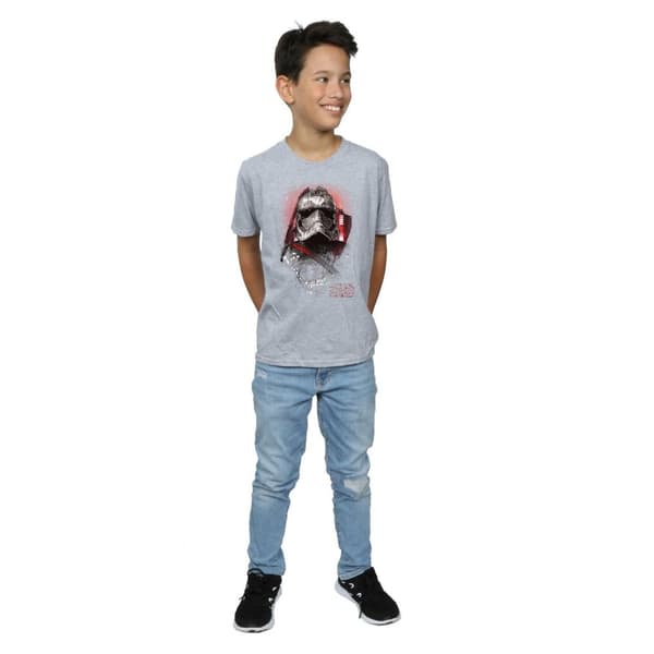 Star Wars Boys The Last Jedi Captain Phasma Brushed T-Shirt