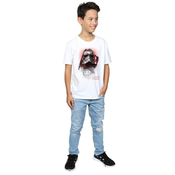 Star Wars Boys The Last Jedi Captain Phasma Brushed T-Shirt