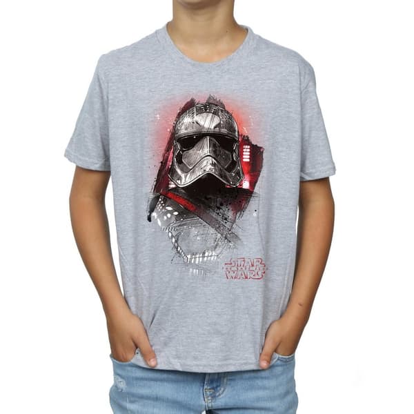 Star Wars Boys The Last Jedi Captain Phasma Brushed T-Shirt