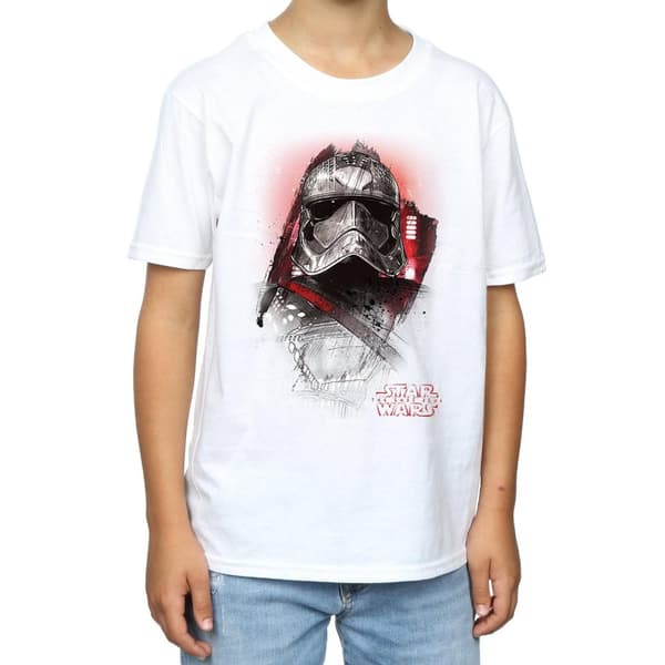Star Wars Boys The Last Jedi Captain Phasma Brushed T-Shirt