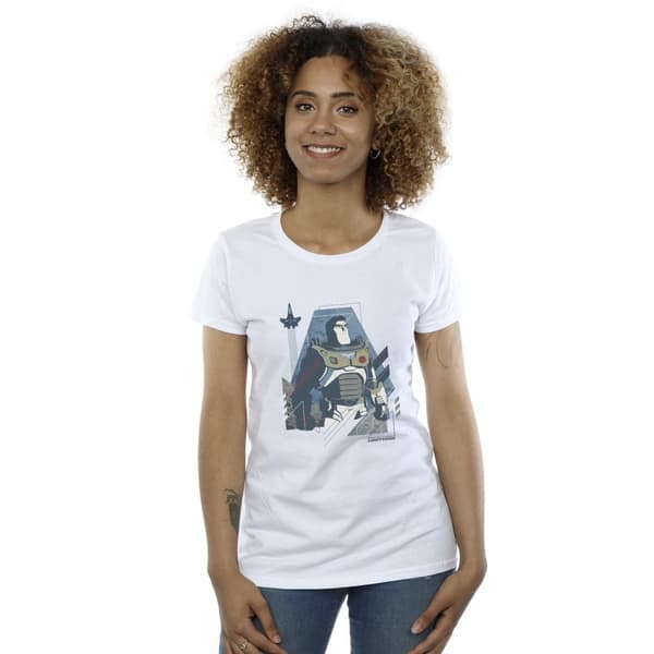 Disney Womens/Ladies Lightyear Look To The Stars Cotton T-Shirt