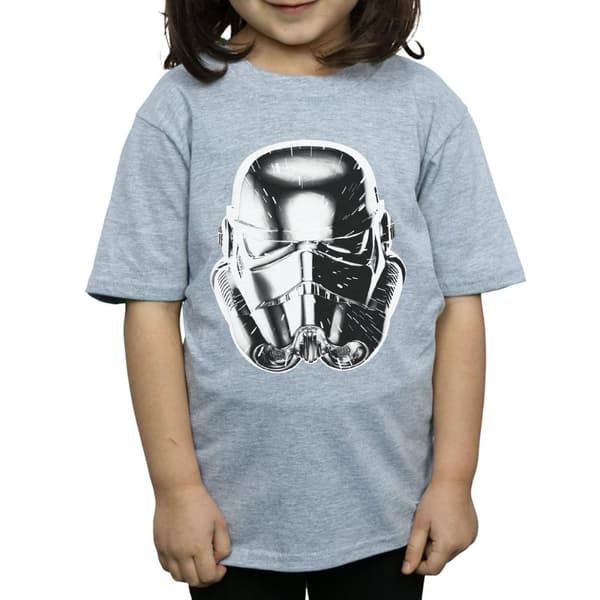 Star Wars Stormtrooper Warp Speed Hjälm T-shirt i bomull för flickor