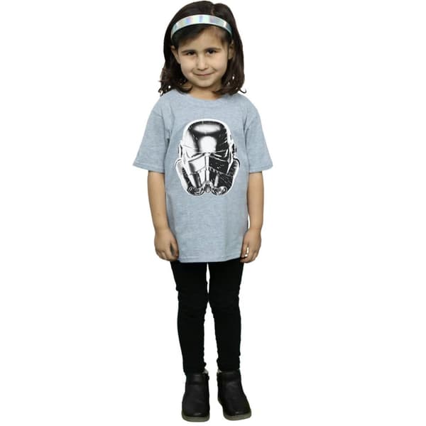 Star Wars Stormtrooper Warp Speed Hjälm T-shirt i bomull för flickor