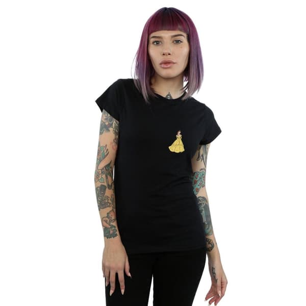 Disney Princess Womens/Ladies Belle Chest Cotton T-Shirt