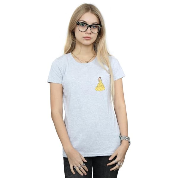Disney Princess Womens/Ladies Belle Chest Cotton T-Shirt