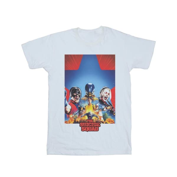 DC Comics The Suicide Squad Blue Star Poster T-shirt för herrar