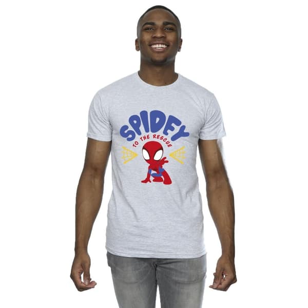 Marvel Mens Spidey And His Amazing Friends Rescue T-Shirt