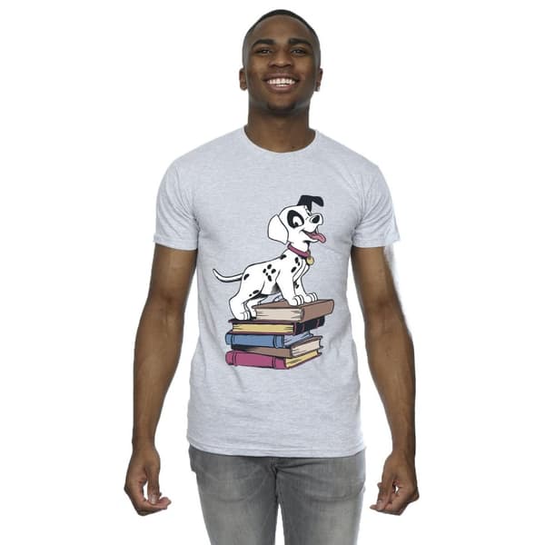 Disney T-shirt med 101 dalmatiner-böcker för herrar