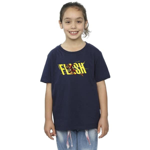 DC Comics The Flash Lightning Dash T-shirt i bomull för flickor