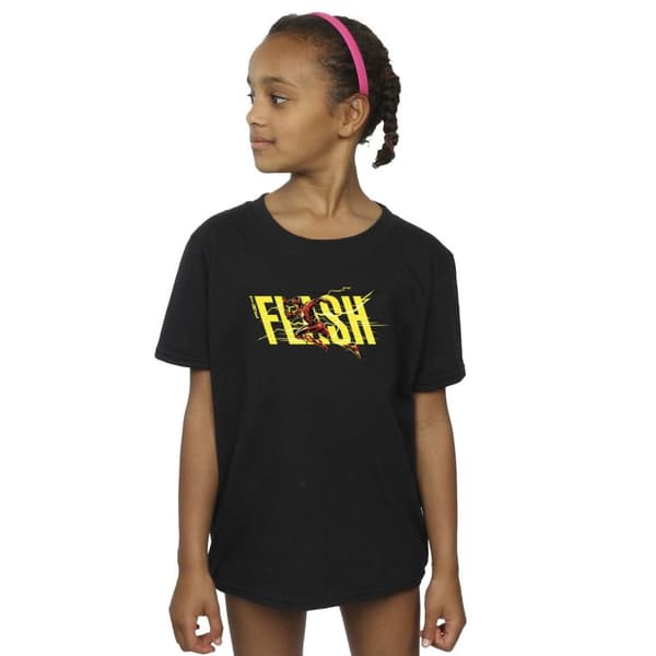 DC Comics The Flash Lightning Dash T-shirt i bomull för flickor