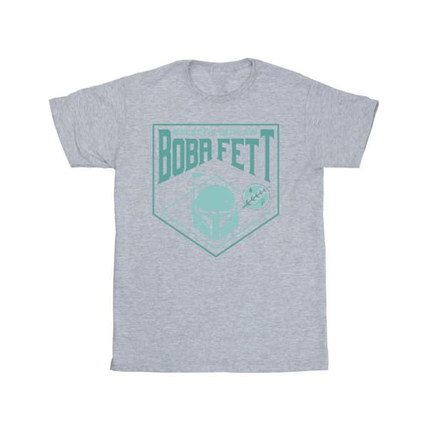 Star Wars Girls The Book Of Boba Fett Galaktisk hjälm Bröst T-shirt i bomull