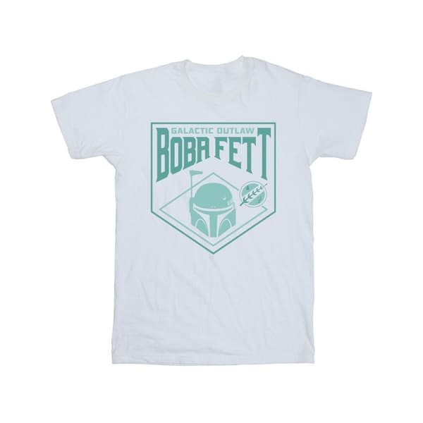 Star Wars Girls The Book Of Boba Fett Galaktisk hjälm Bröst T-shirt i bomull