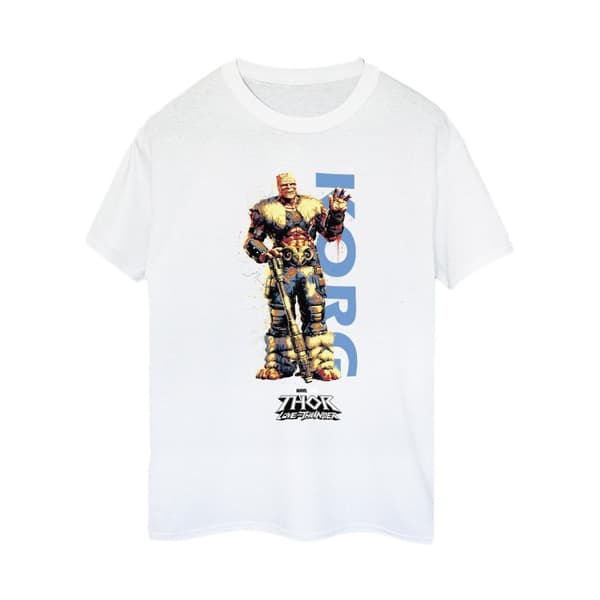 Marvel Womens/Ladies Thor Love And Thunder Korg Wave Cotton Boyfriend T-Shirt