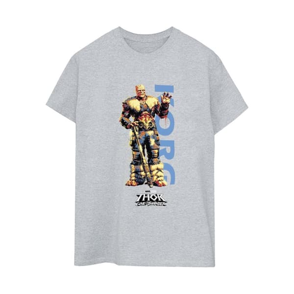 Marvel Womens/Ladies Thor Love And Thunder Korg Wave Cotton Boyfriend T-Shirt