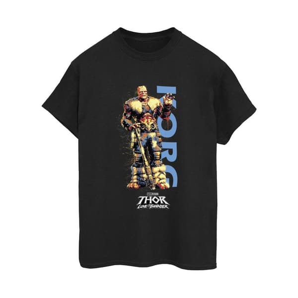 Marvel Womens/Ladies Thor Love And Thunder Korg Wave Cotton Boyfriend T-Shirt