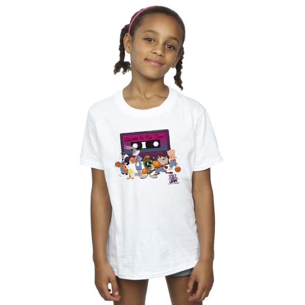 Space Jam: A New Legacy Girls Team Cassette Cotton T-Shirt