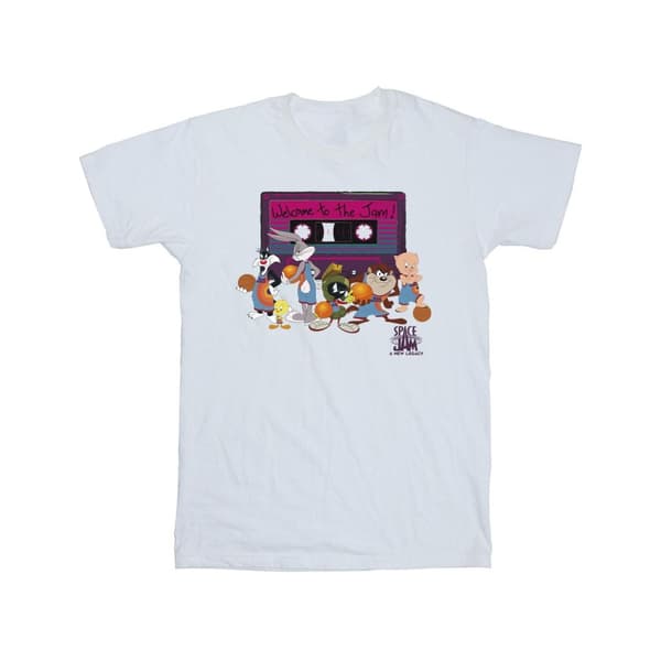 Space Jam: A New Legacy Girls Team Cassette Cotton T-Shirt