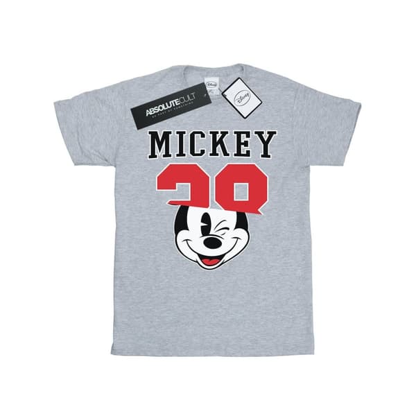 Disney Girls Mickey Mouse Split 28 Cotton T-Shirt