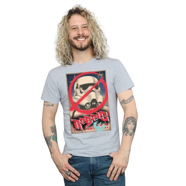 Star Wars T-shirt med Rebels-affisch för herrar