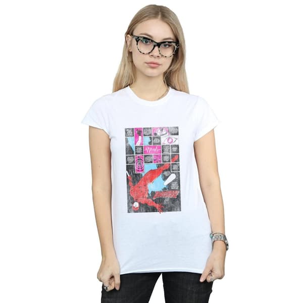 Marvel Dam/Tjej Daredevil Comic Panels T-shirt i bomull