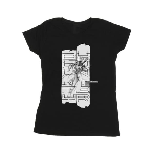 Star Wars Womens/Ladies The Book Of Boba Fett Fennec Illustration Cotton T-Shirt