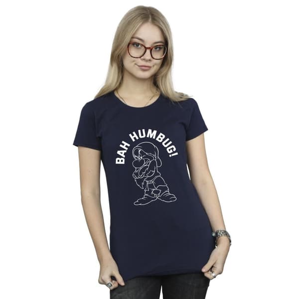 Disney Dam/kvinnor Snövit Grumpy Humbug T-shirt i bomull