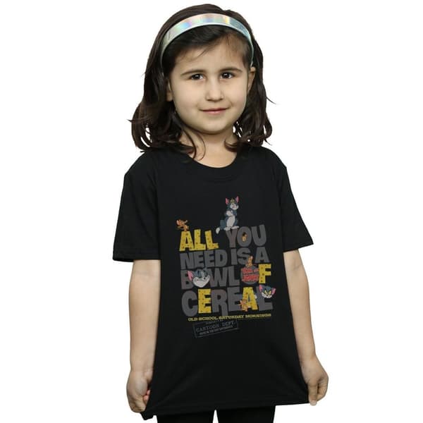 Tom And Jerry Girls All You Need Is Cotton T-Shirt