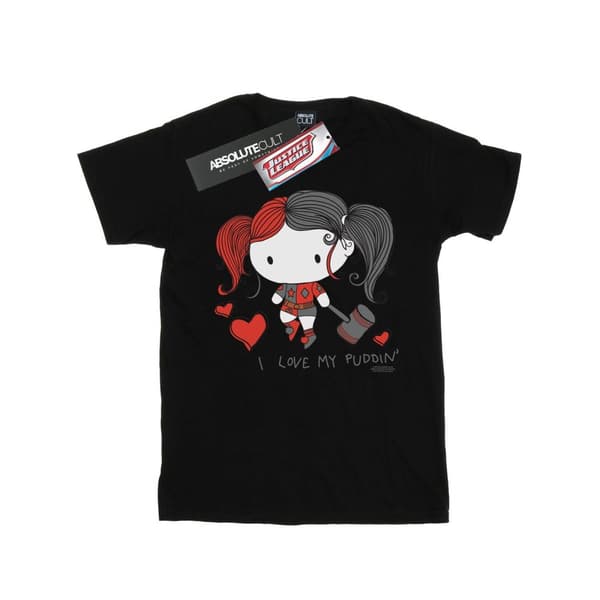 DC Comics Mens Justice League I Love My Puddin´ T-shirt