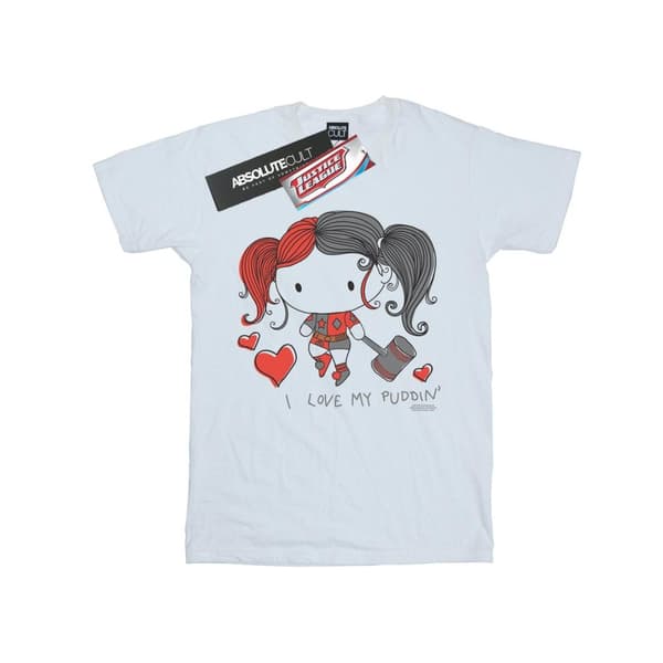 DC Comics Mens Justice League I Love My Puddin´ T-shirt